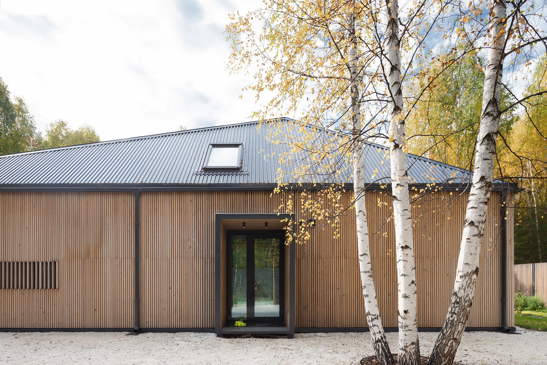 Casa de madera en Siberia fachada