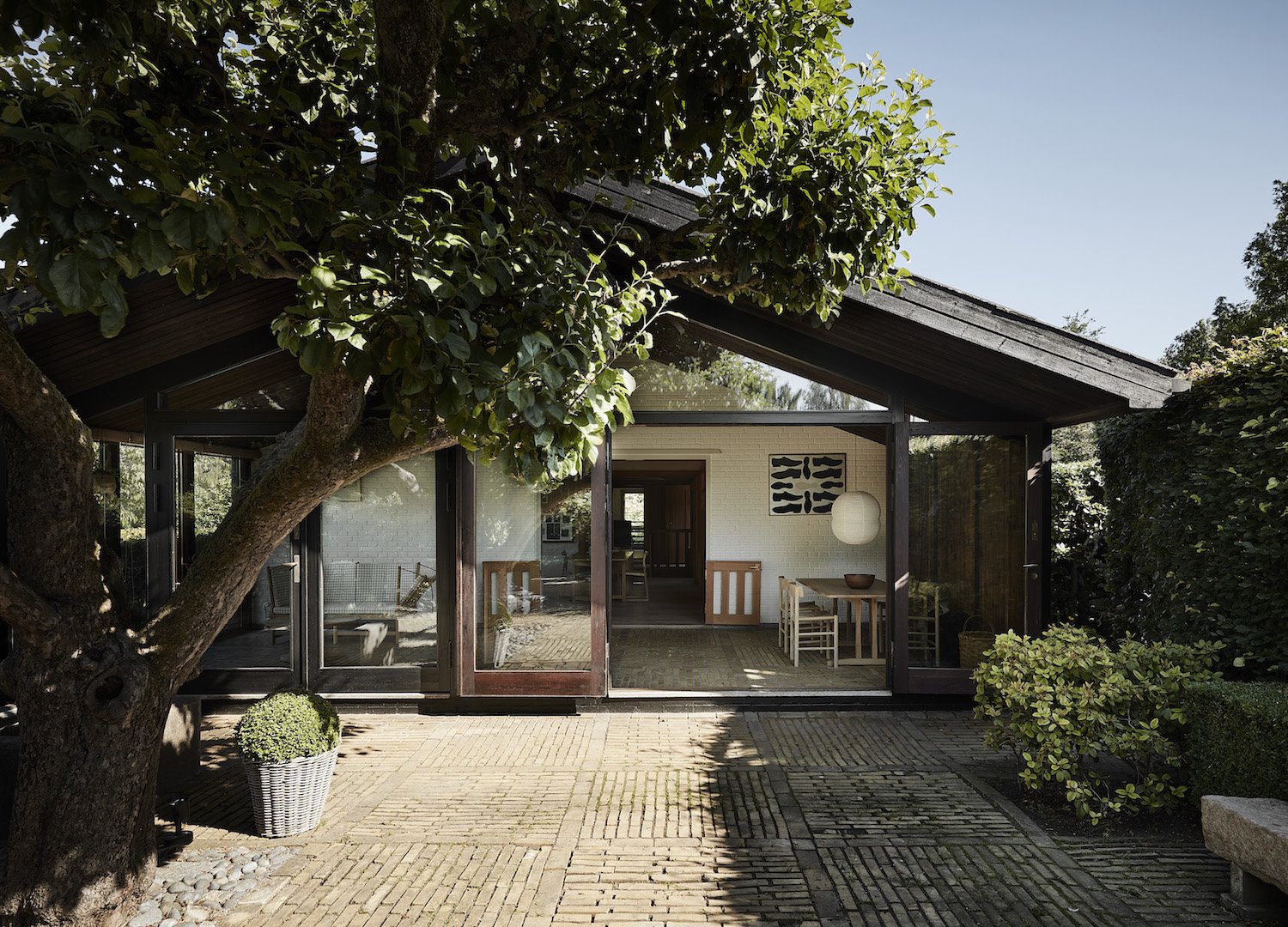 Casa del diseñador danes Bjorge Mogensen patio