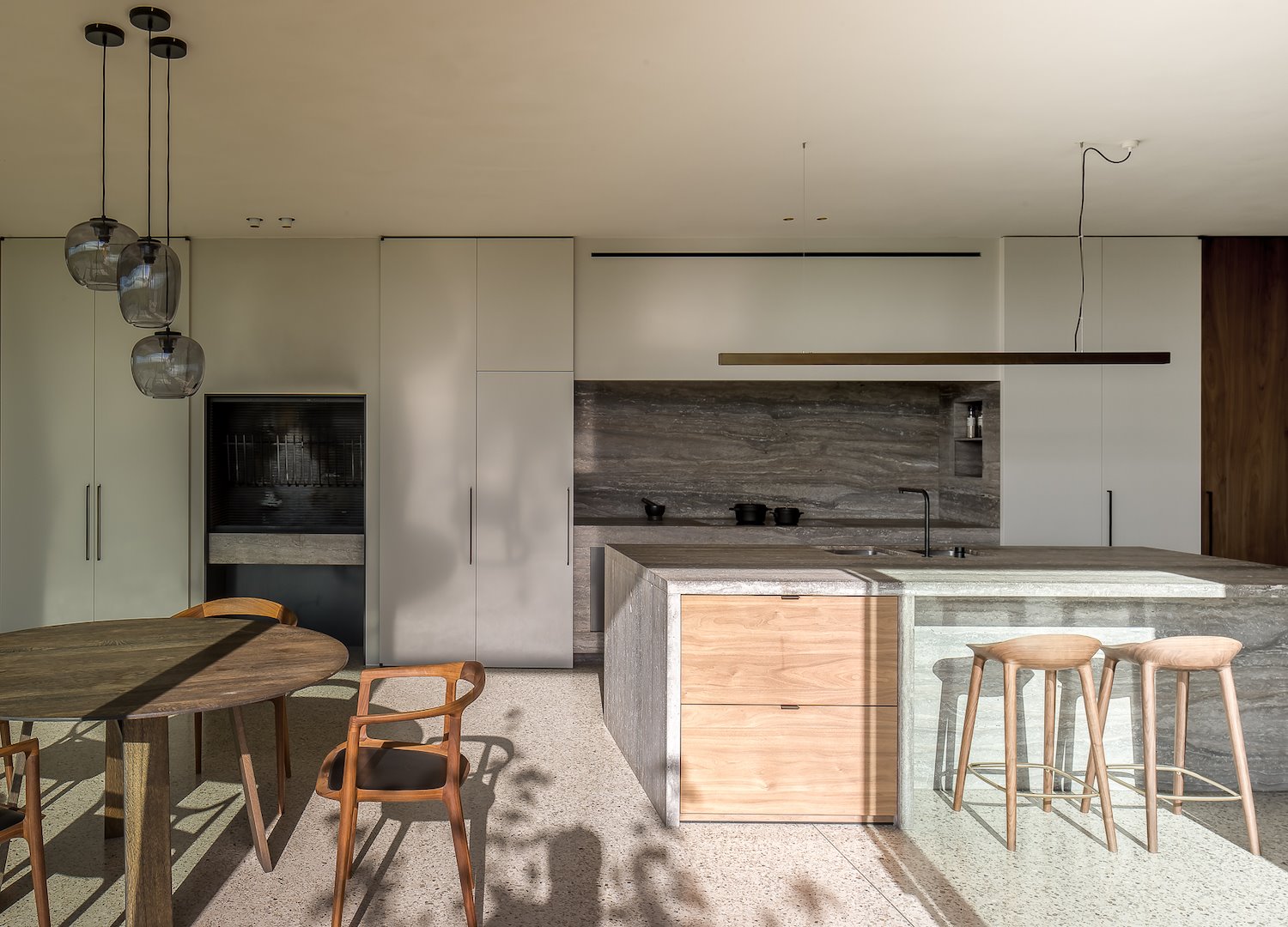 Cocina comedor de una casa en Belgica