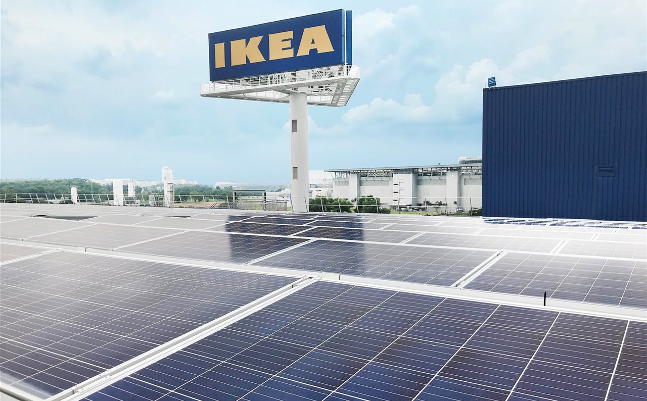 Paneles solares de Ikea