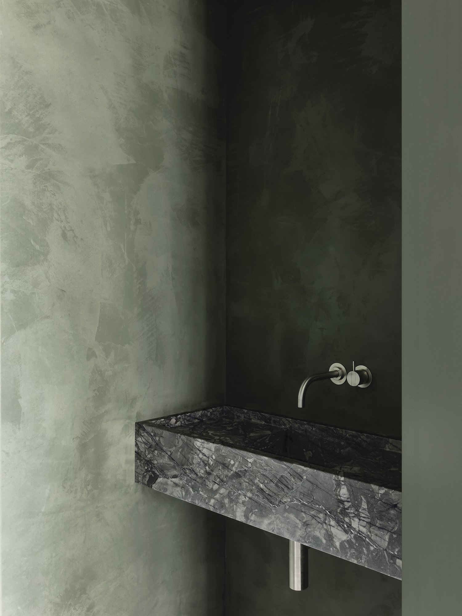 baño verde apartamento belga