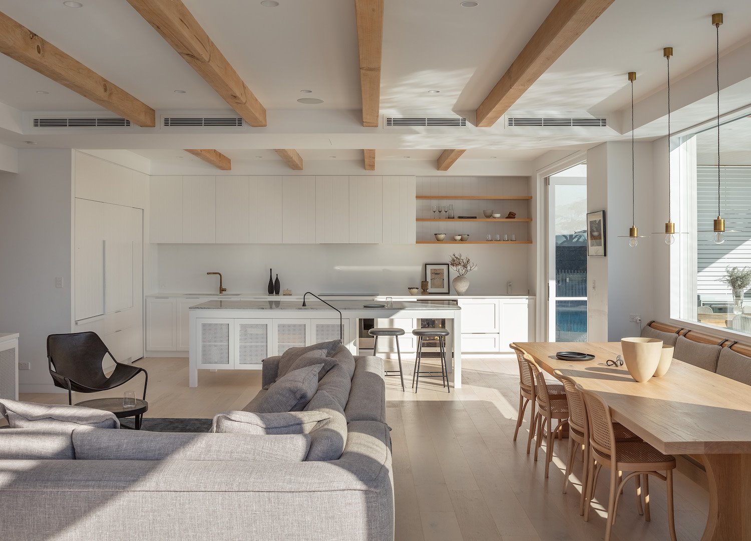 Casa en Australia cocina comedor salon
