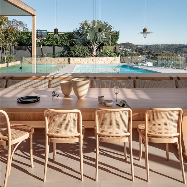 Casa en Australia porche con comedor