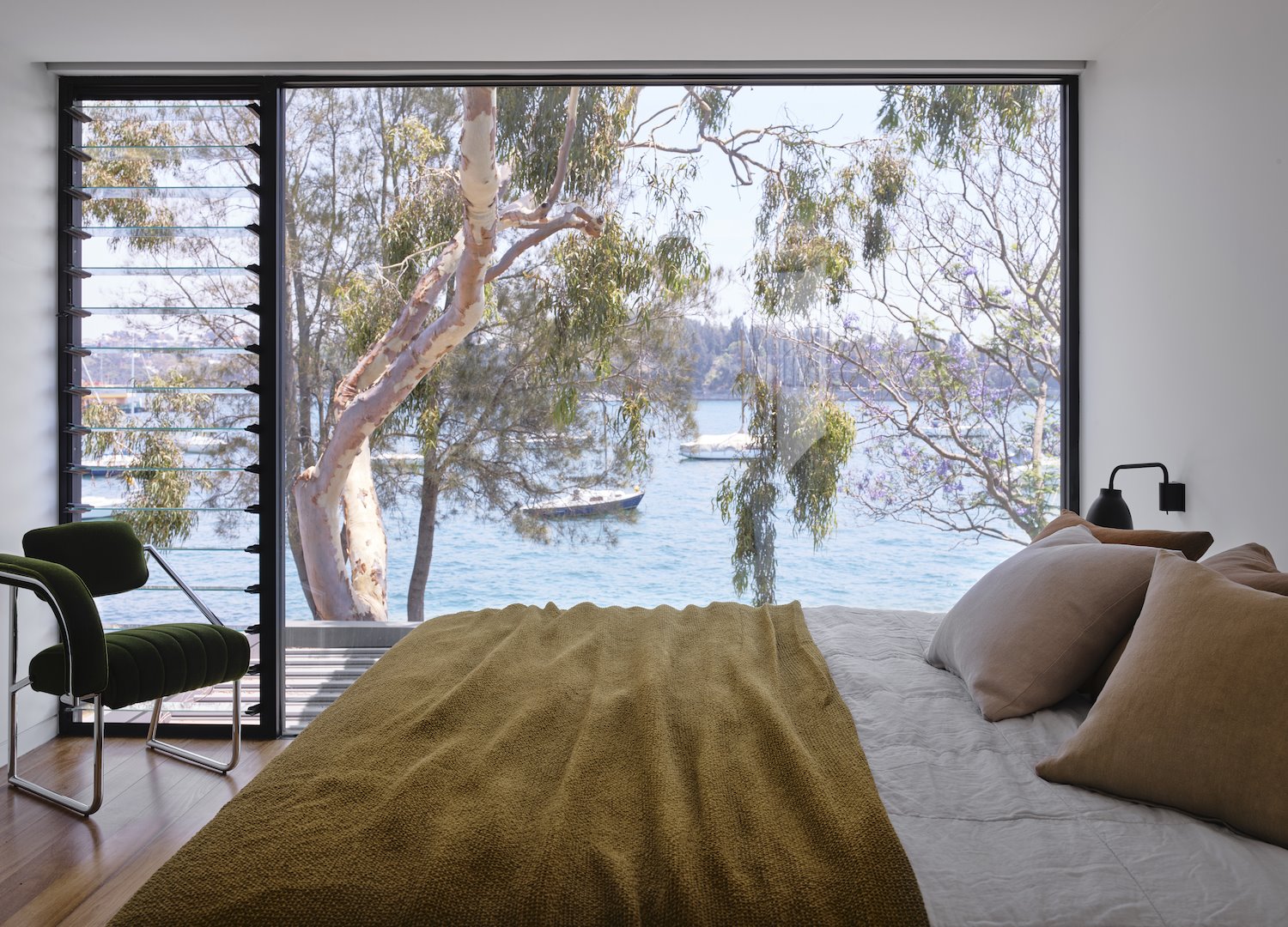 Casa en Australia junto a la playa dormitorio con vistas al mar