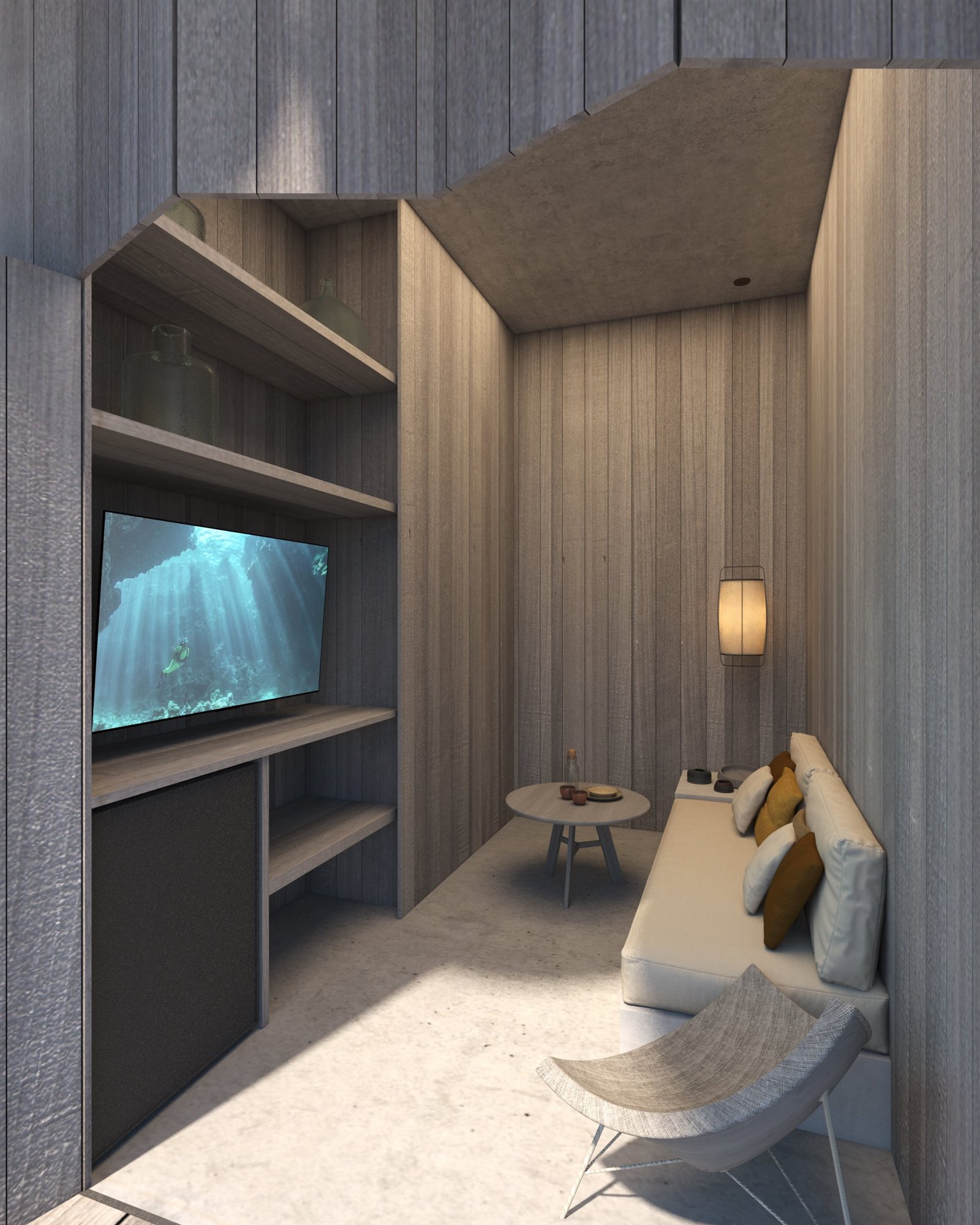 Club de playa en Nueva Jersey interior con tv