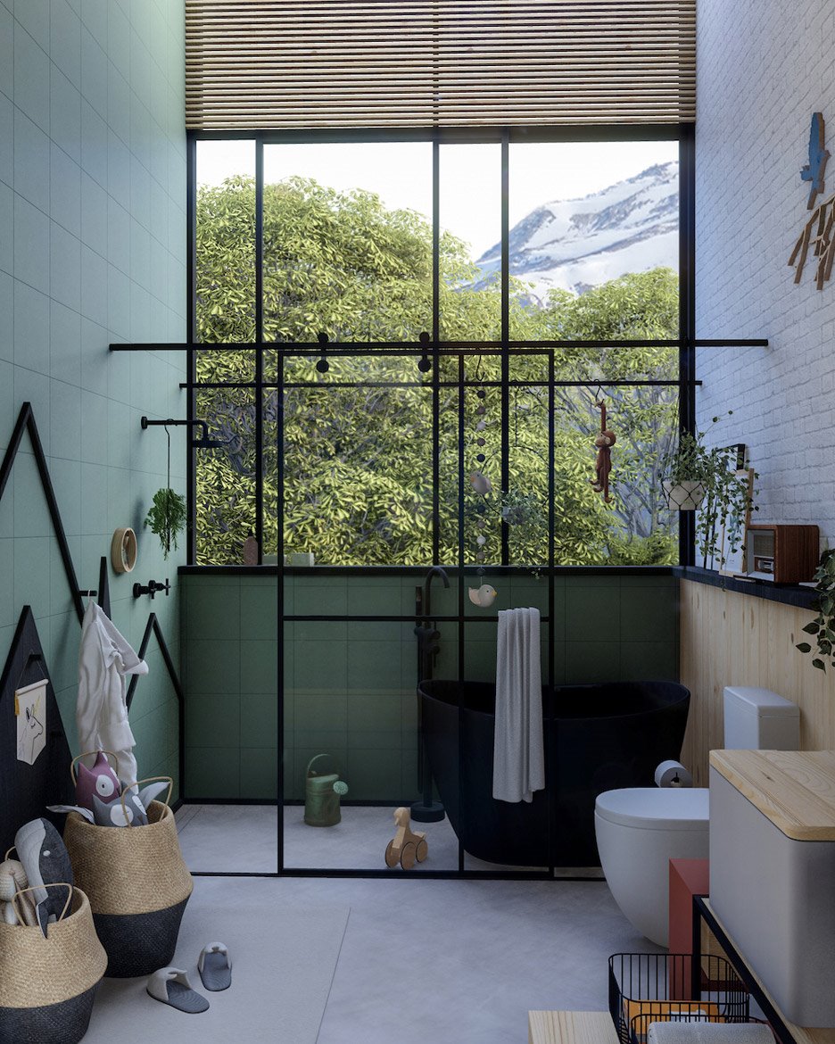 Eco resort en Brasil baño