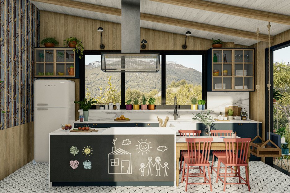 Eco resort en Brasil cocina