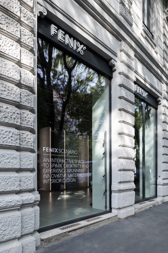 tienda Scenario  Fenix Milan. Showroom Scenario Fenix