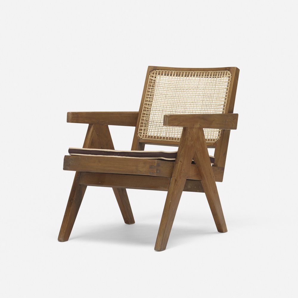  butaca pierre jeanneret easy armchair from chandigarh  wright auction