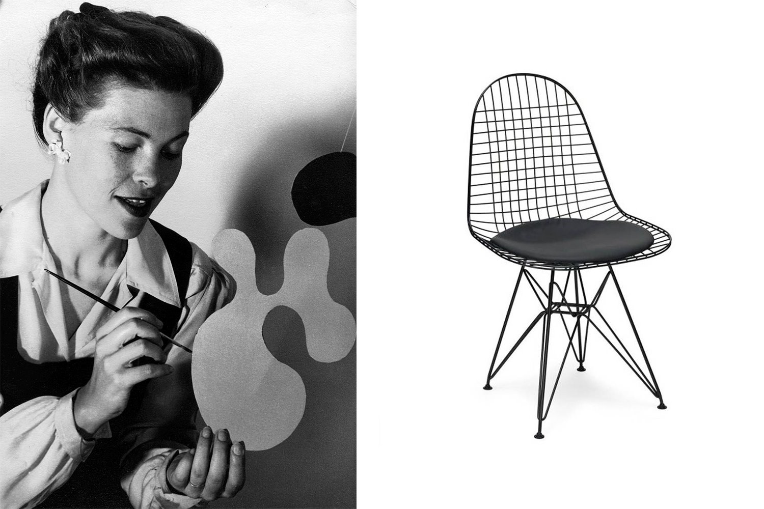 Silla Wire Mesh de Los Eames