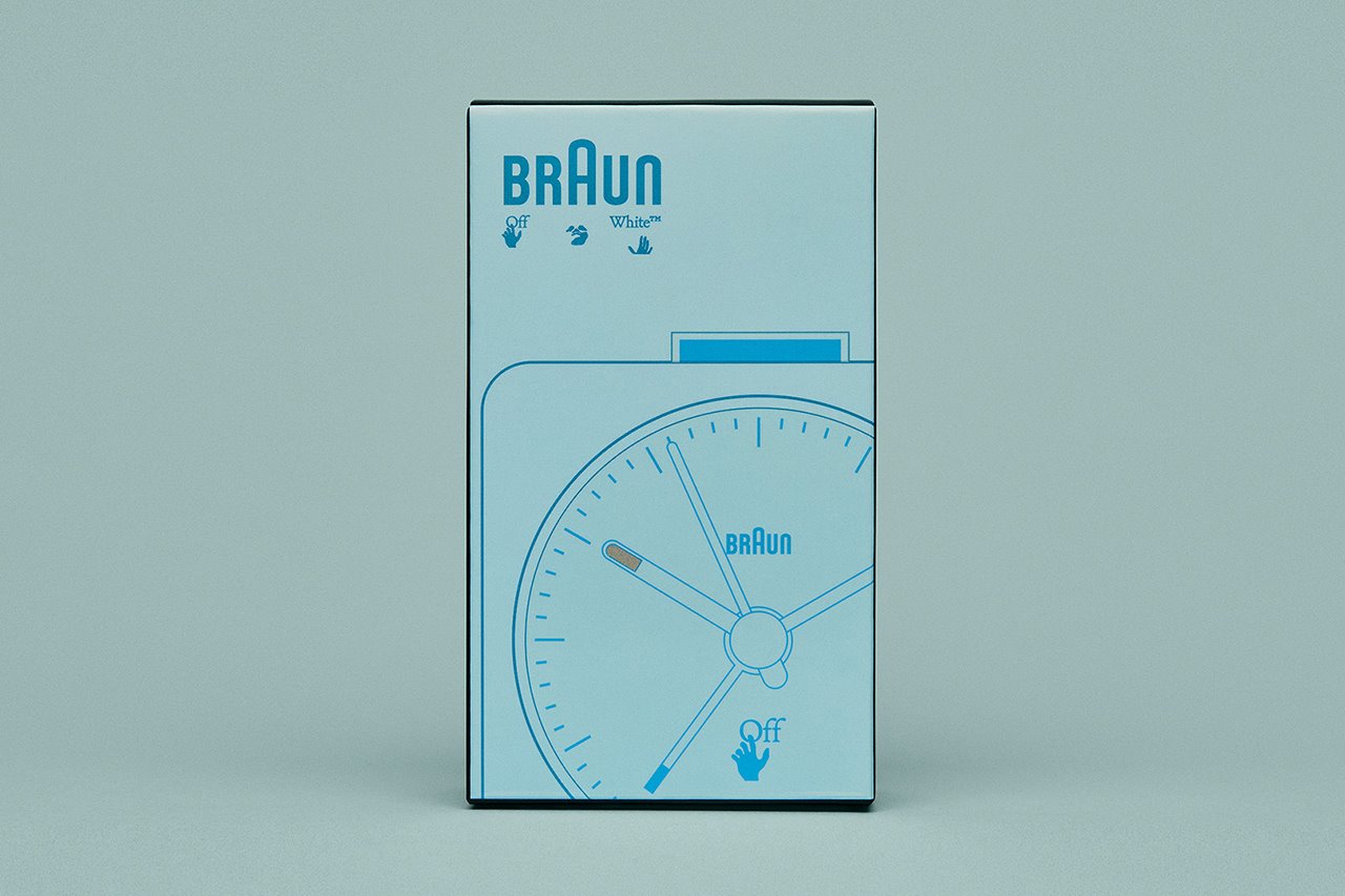 caja azul reloj braun