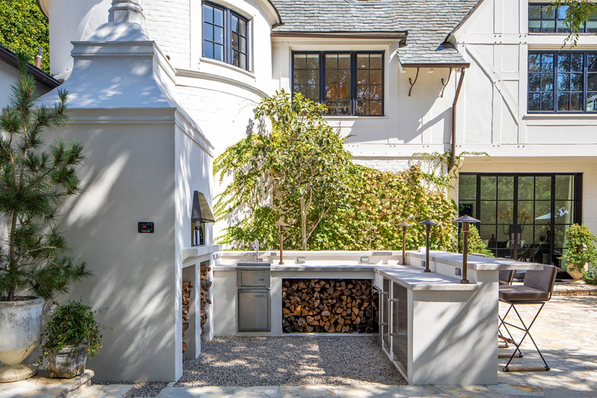 Casa Ellen De Generes y Portia De Rossi en santa Barbara cocina exterior