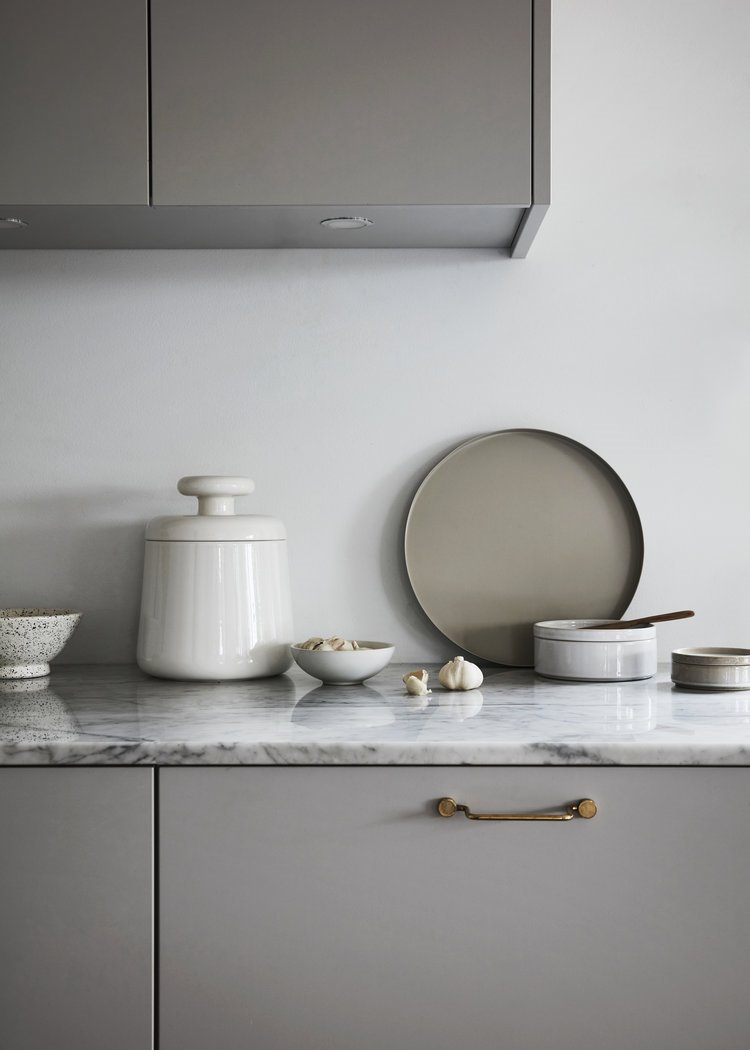 Encimera de cocina con piedra natural en color gris