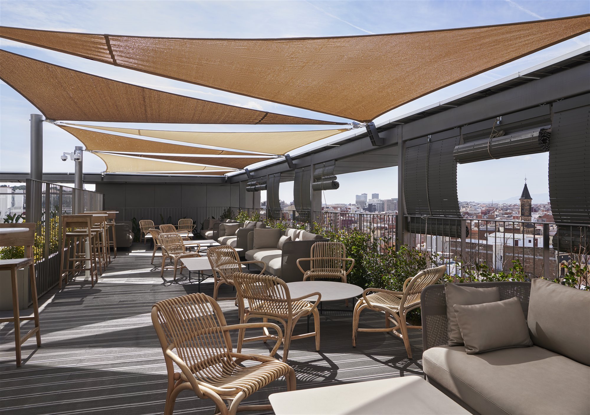 Hotel en Barcelona diseñado por Isabel Lopez Vilalta terraza