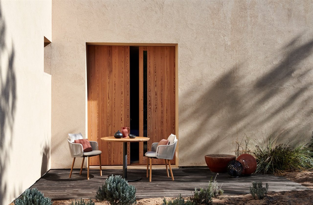 El formato pequeño es ideal para crear rincones acogedores en cualquier lugar de la terraza. 