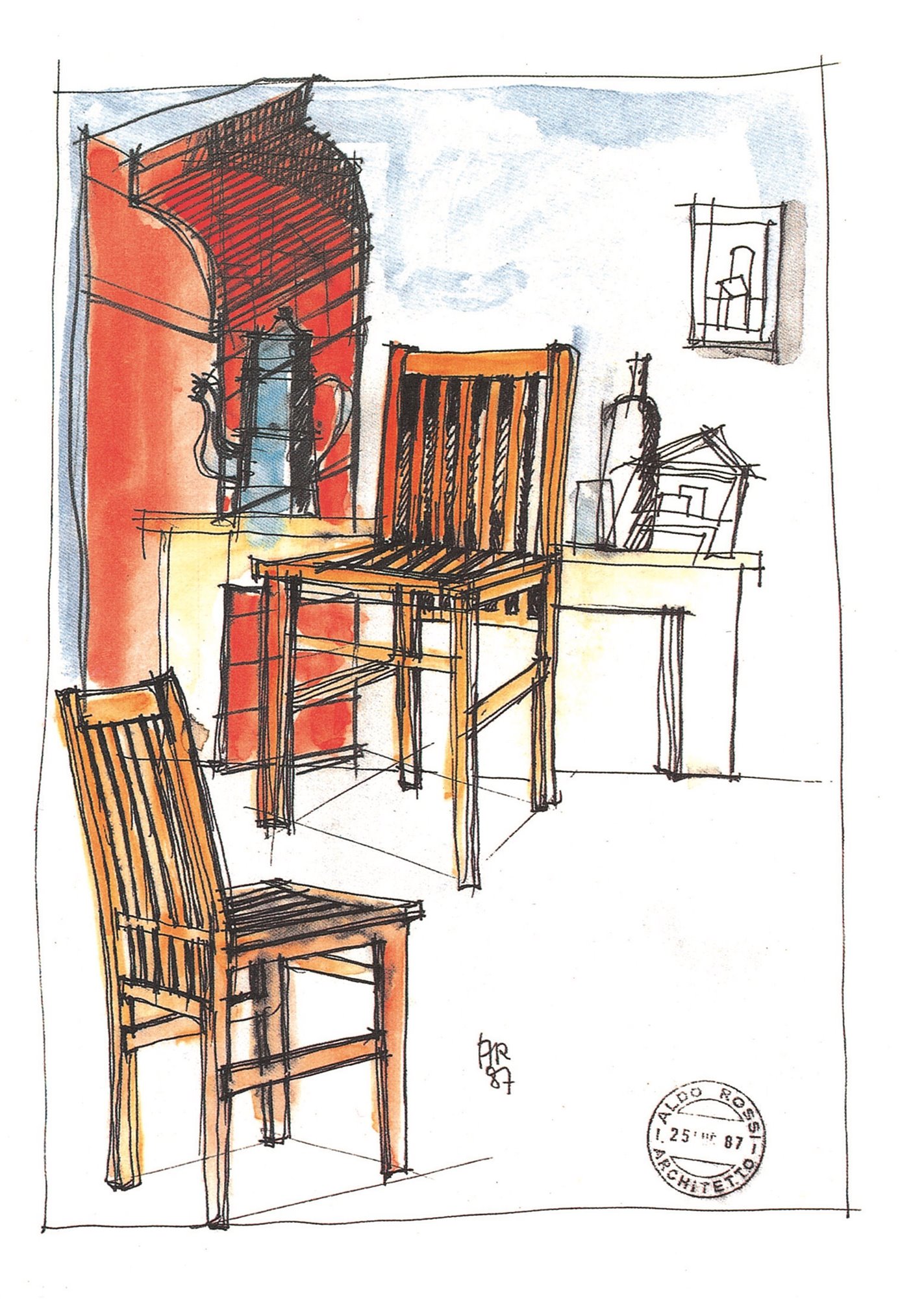 09 Milano e Carteggio 1987 - Courtesy Fondazione Aldo Rossi HRR