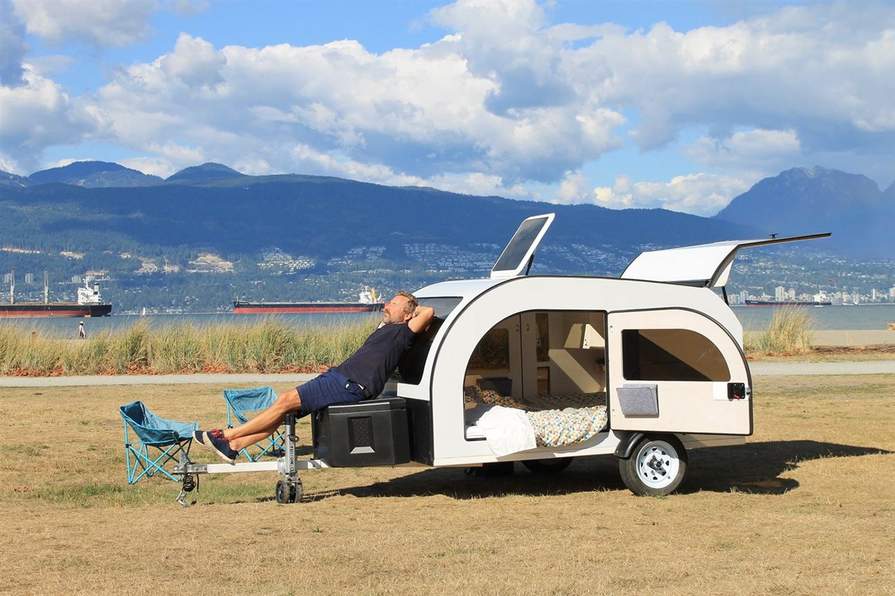 Droplet está concebida para viajar a cualquier lugar sin las limitaciones de peso, volumen y consumo energético de una caravana convencional.