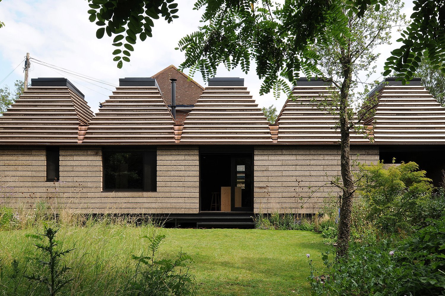 casa prefabricada reciclada corcho matthew-barnett-howland-architecture