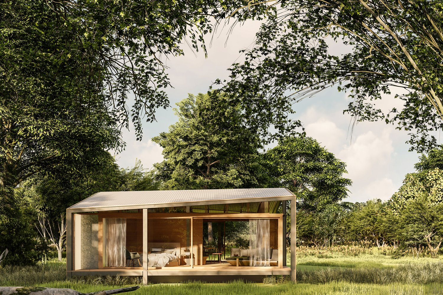 casa prefabricada reciclada tiny tetra house stilt studios