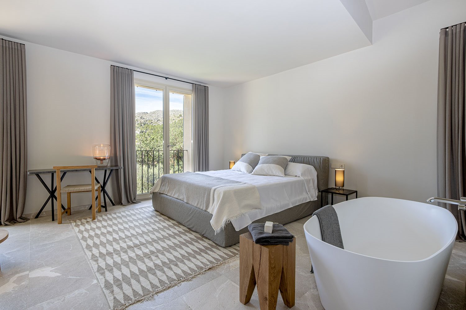 casa son grua mallorca riusech dormitorio