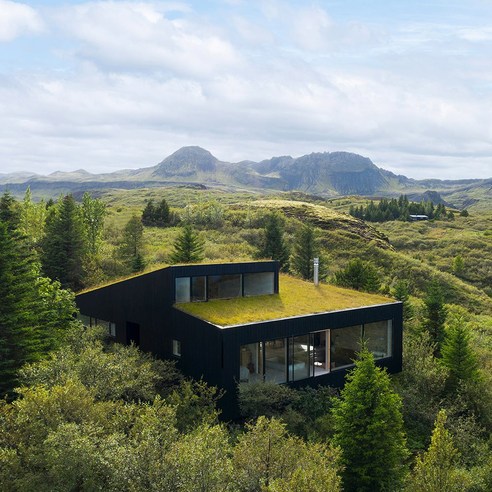 casa thingvallavatn krads-architecture islandia vista exterior