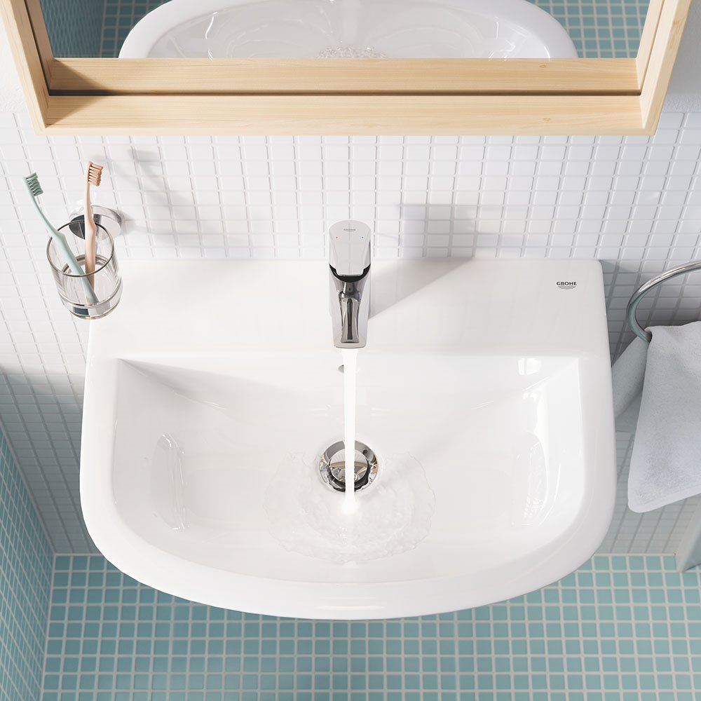 Con el estándar Cradle to Cradle®, los productos se diseñan para al final de su vida útil sus componentes se reutilicen en nuevos productos. Grifo GROHE BauEdge S.