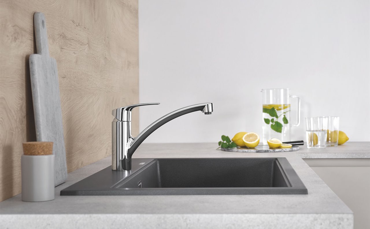 La grifería Eurosmart en versión para cocina, uno de los modelos "súperventas" de GROHE, presenta ahora una versión con certificación Cradle to Cradle®. 