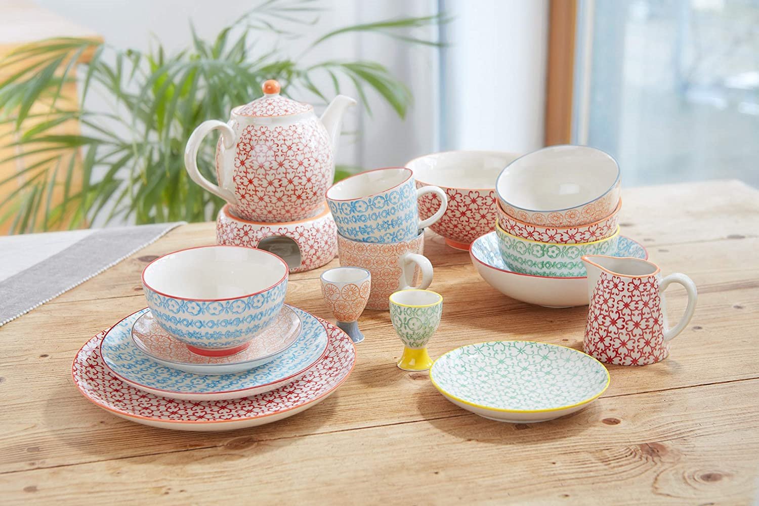 Bloomingville Juego de 4 tazas Carla