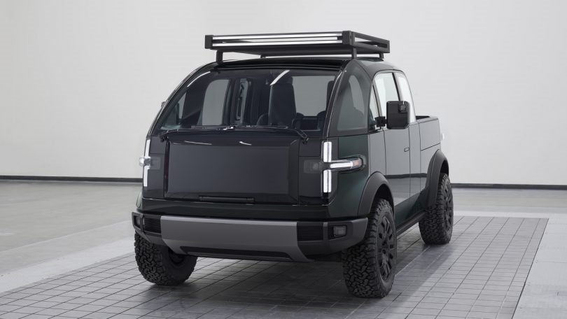 Canoo PickupTruck trasera