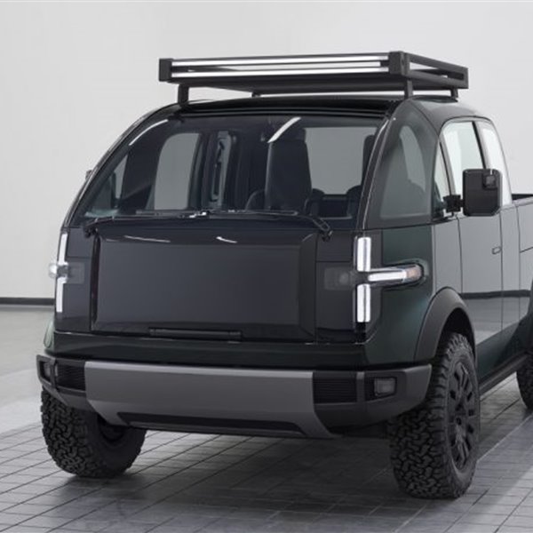 Canoo presenta un futurista pick up eléctrico