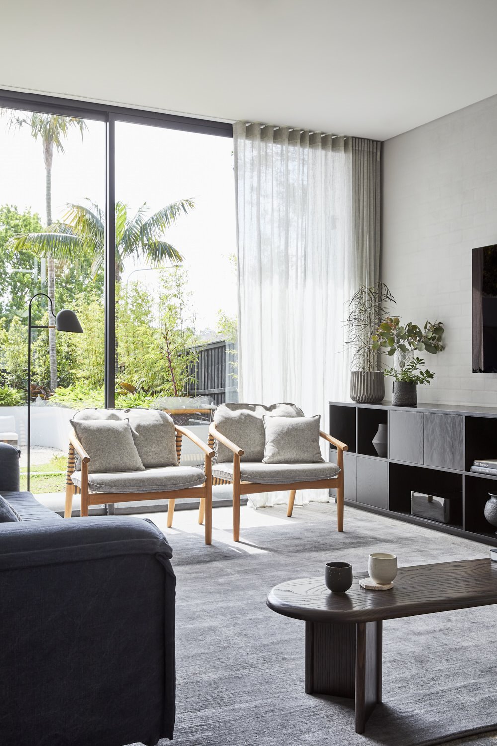 Casa en Australia moderna del arquitecto Daniel Boddam salon abierto