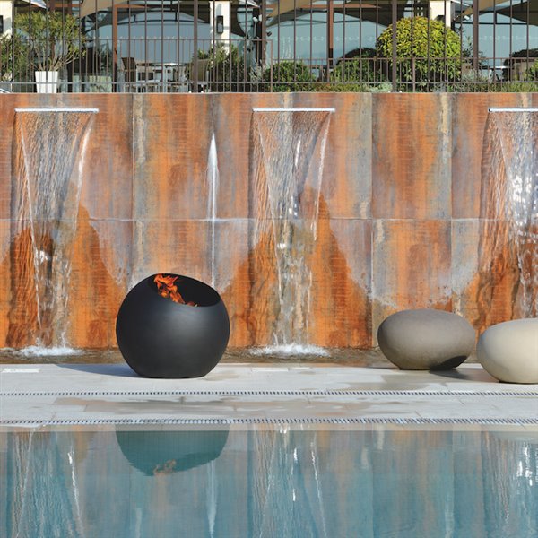 Las chimeneas de diseño llegan al exterior