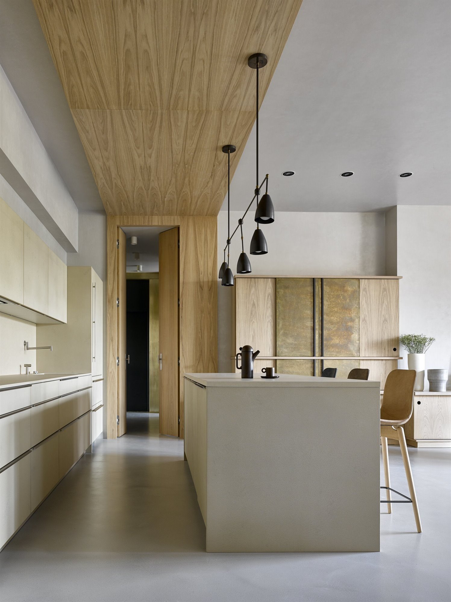 Piso en Moscu con decoracion nordica cocina