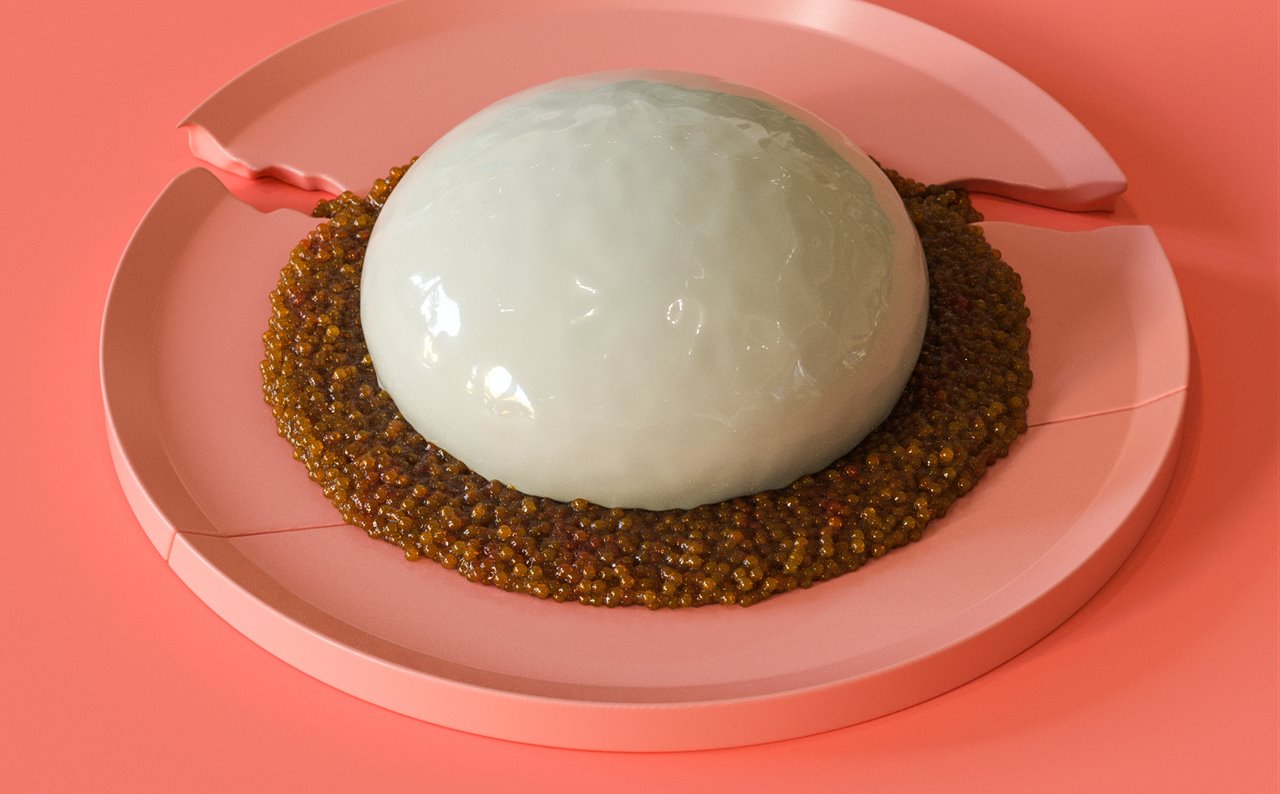 Obra del artista digital Chris Hoffmann perteneciente a la serie Wagashi.  