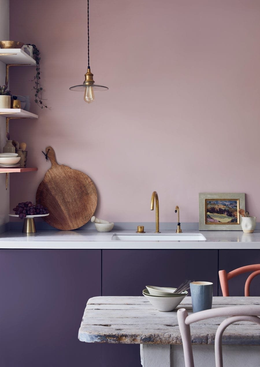 Cocina con muebles pintados con chalk paint pintura a la tiza