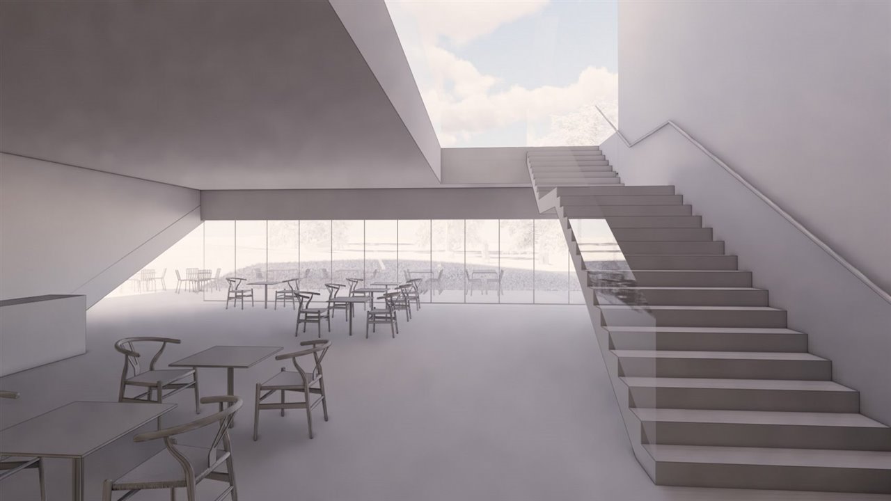 El proyecto de ampliación del museo Kon-Tiki incluye una cafetería abierta al paisaje.