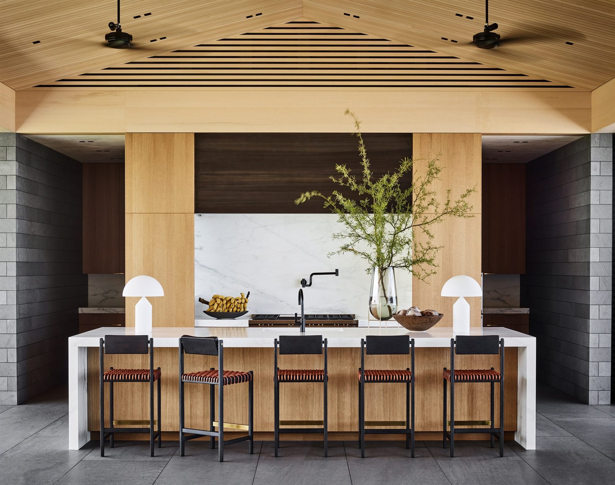 Casa moderna en Hawaii cocina comedor