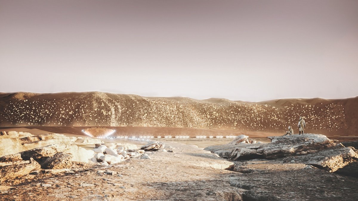 Proyecto del estudio Abiboo de la primera ciudad sostenible en Marte4