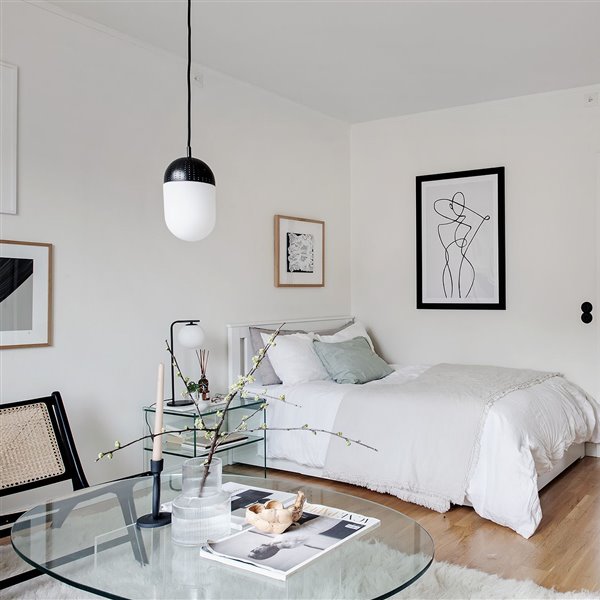 Con sus 36 metros cuadrados, este piso de una única habitación puede presumir de ser un pisazo