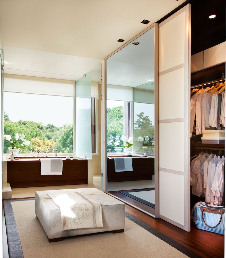 Puerta espejo moderna vestidor