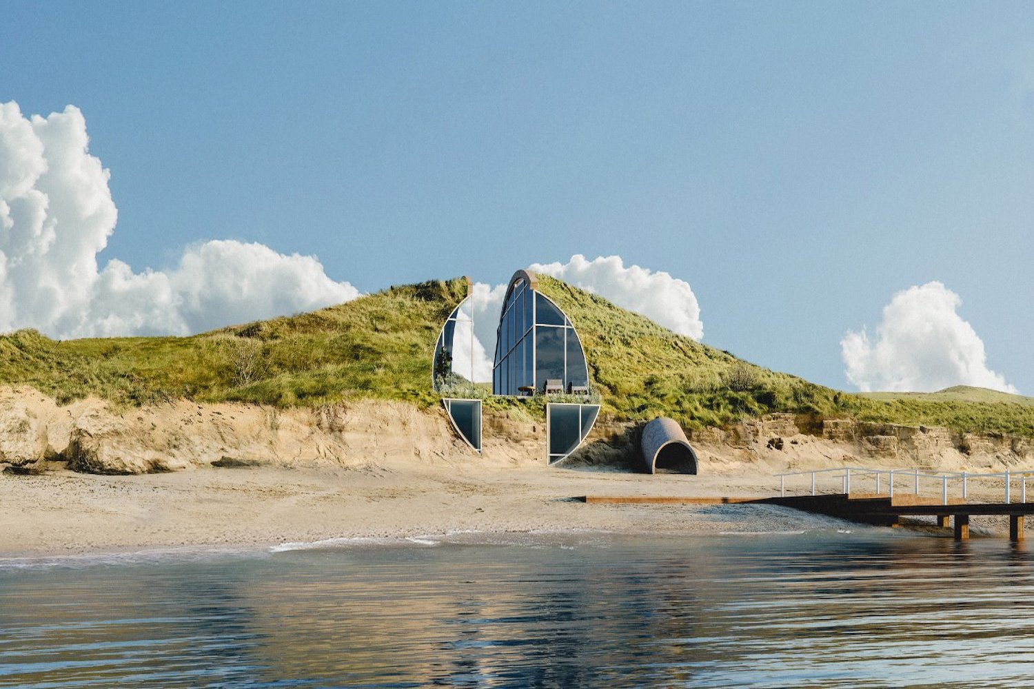 Casa moderna en la playa Dune House de Studio Vural