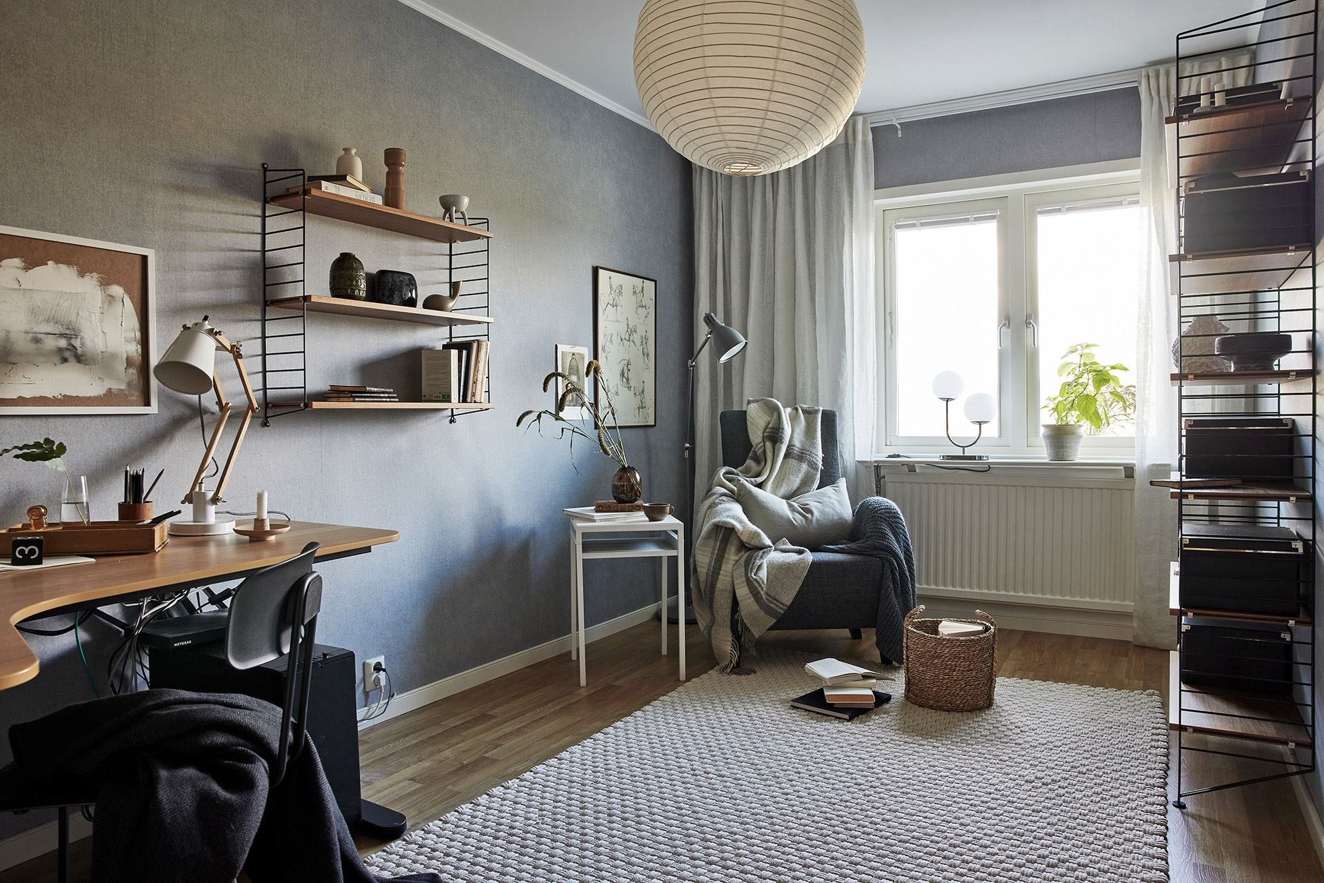 Casa en el campo con decoracion nordica estudio