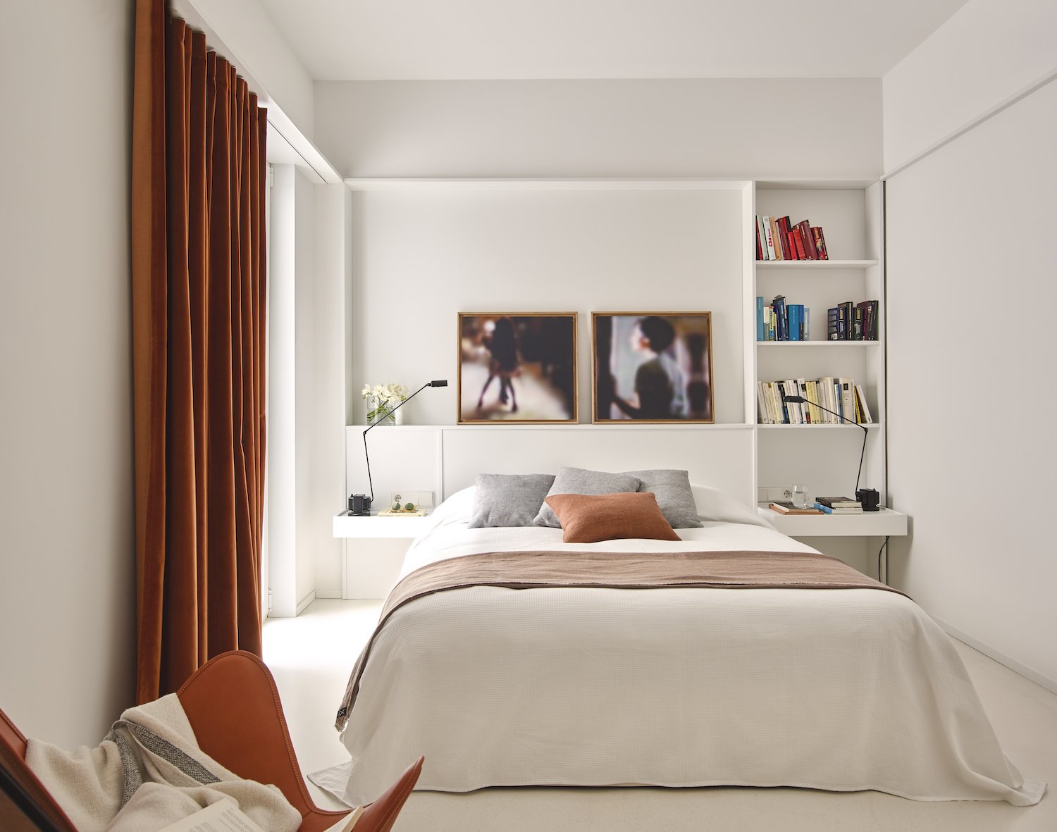 Dormitorio moderno con muebles hechos a medida. 2. Y después.... los dormitorios