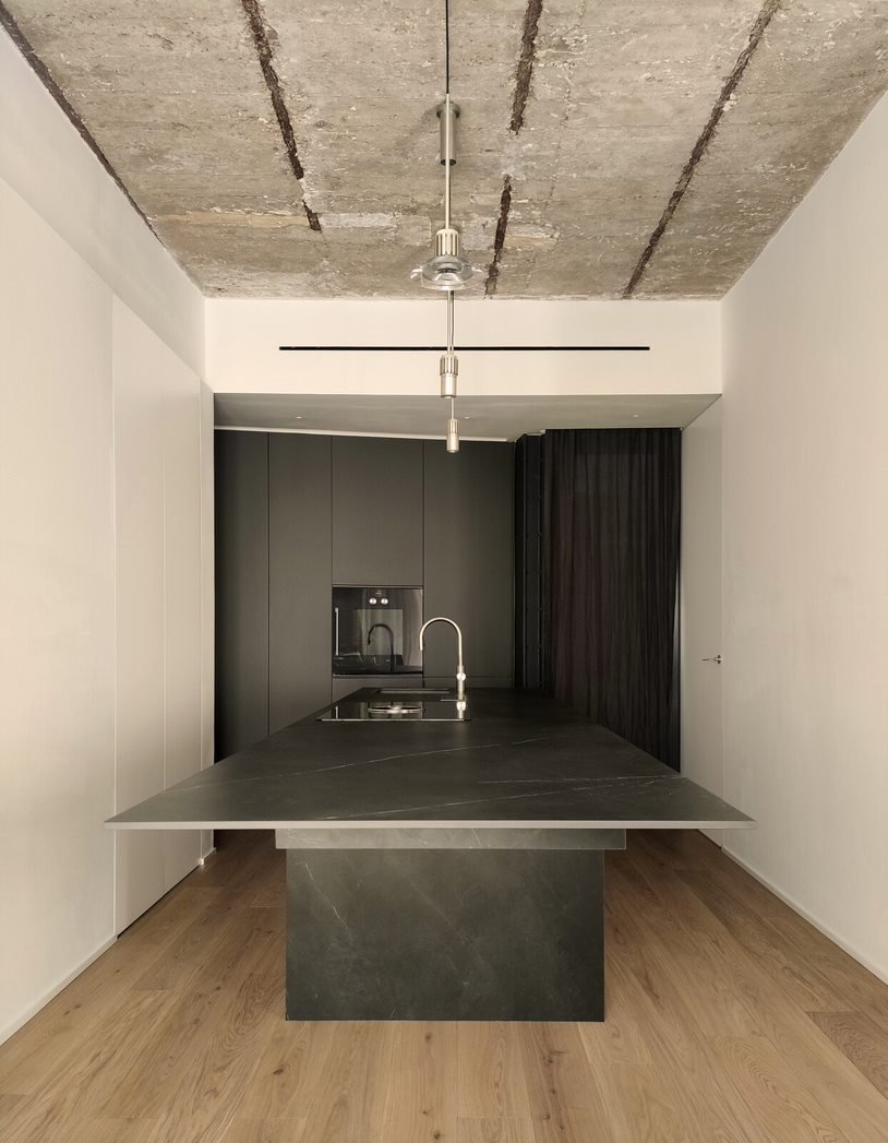 cocina negro casa valencia