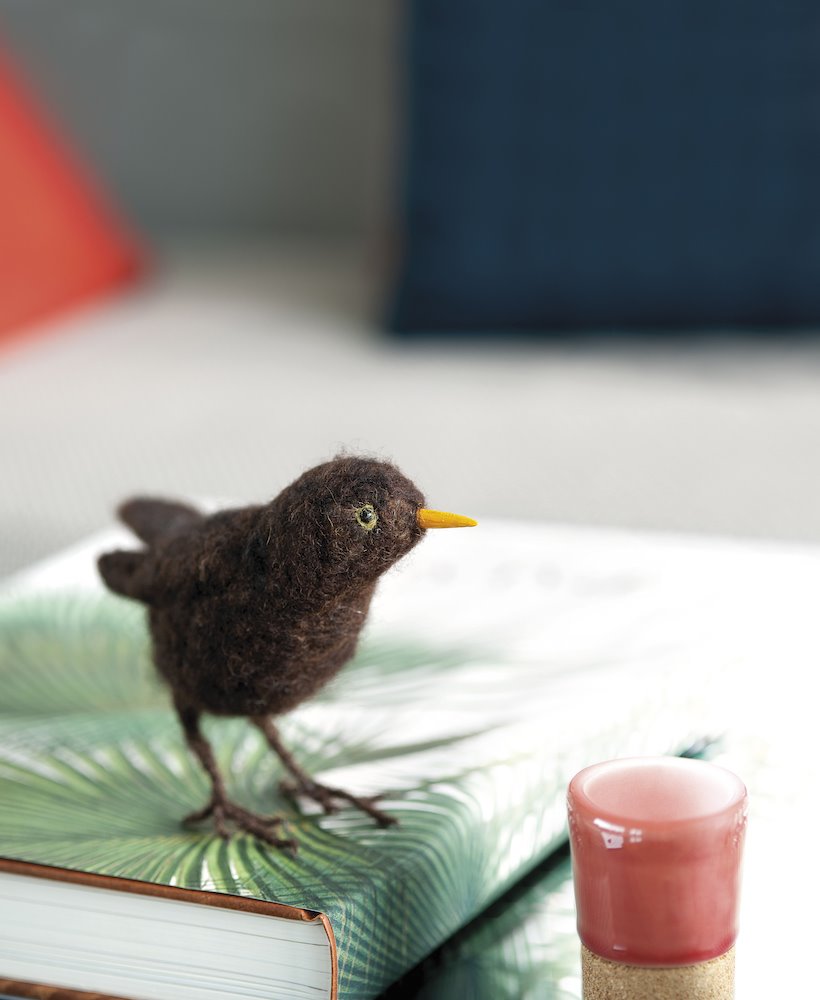 Pajarito decorativo de fieltro. Objetos con historia