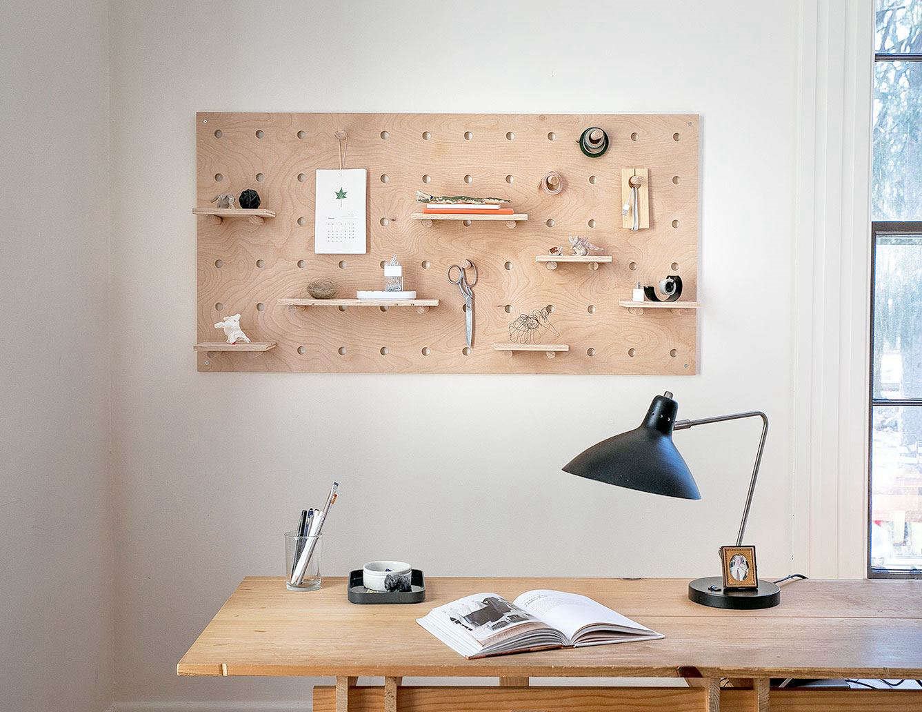 Organizador de pared hecho como una manualidad