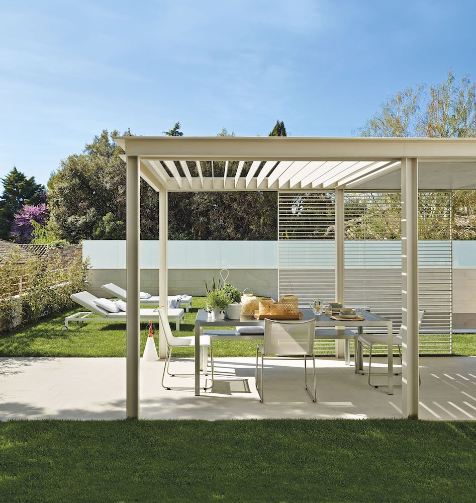Porche con pérgola