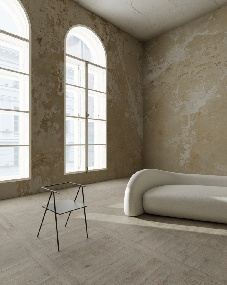 Casa moderna y minimalista de la arquitecta Maria Osminina salon