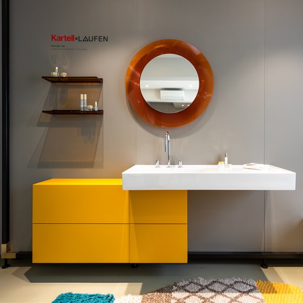 El color protagoniza la colección de Kartell para Laufen, diseñada por Ludovica y Roberto Palomba.
