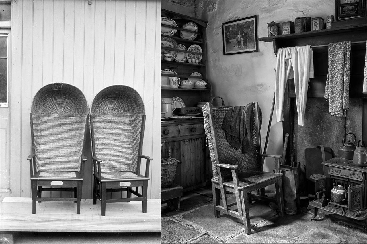 Las sillas de las Islas Orcadas, creadas de forma artesanal, fueron la gran inspiración de este proyecto.